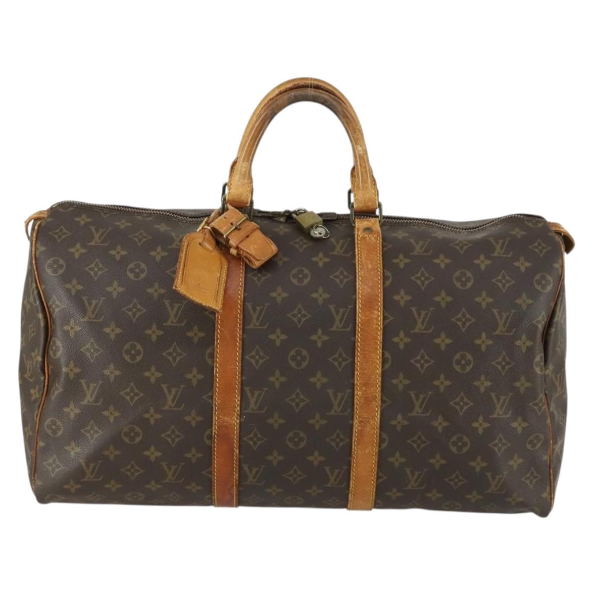 Louis Vuitton Monogram Keepall 50 Boston Bag M41426 LV