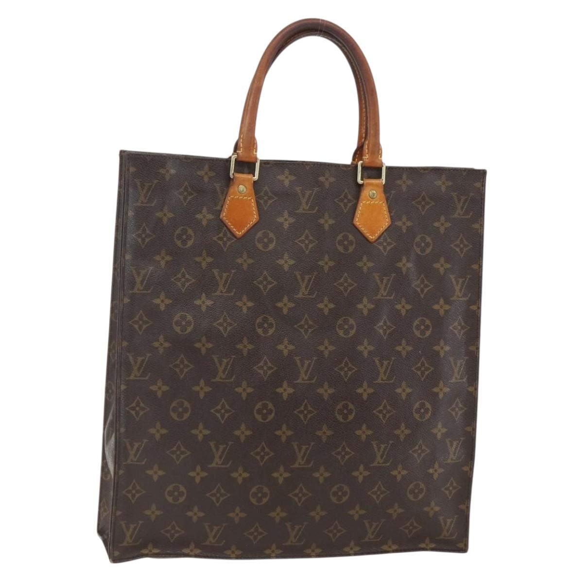 Louis Vuitton Monogram Sac Plat Hand Bag M51140 LV