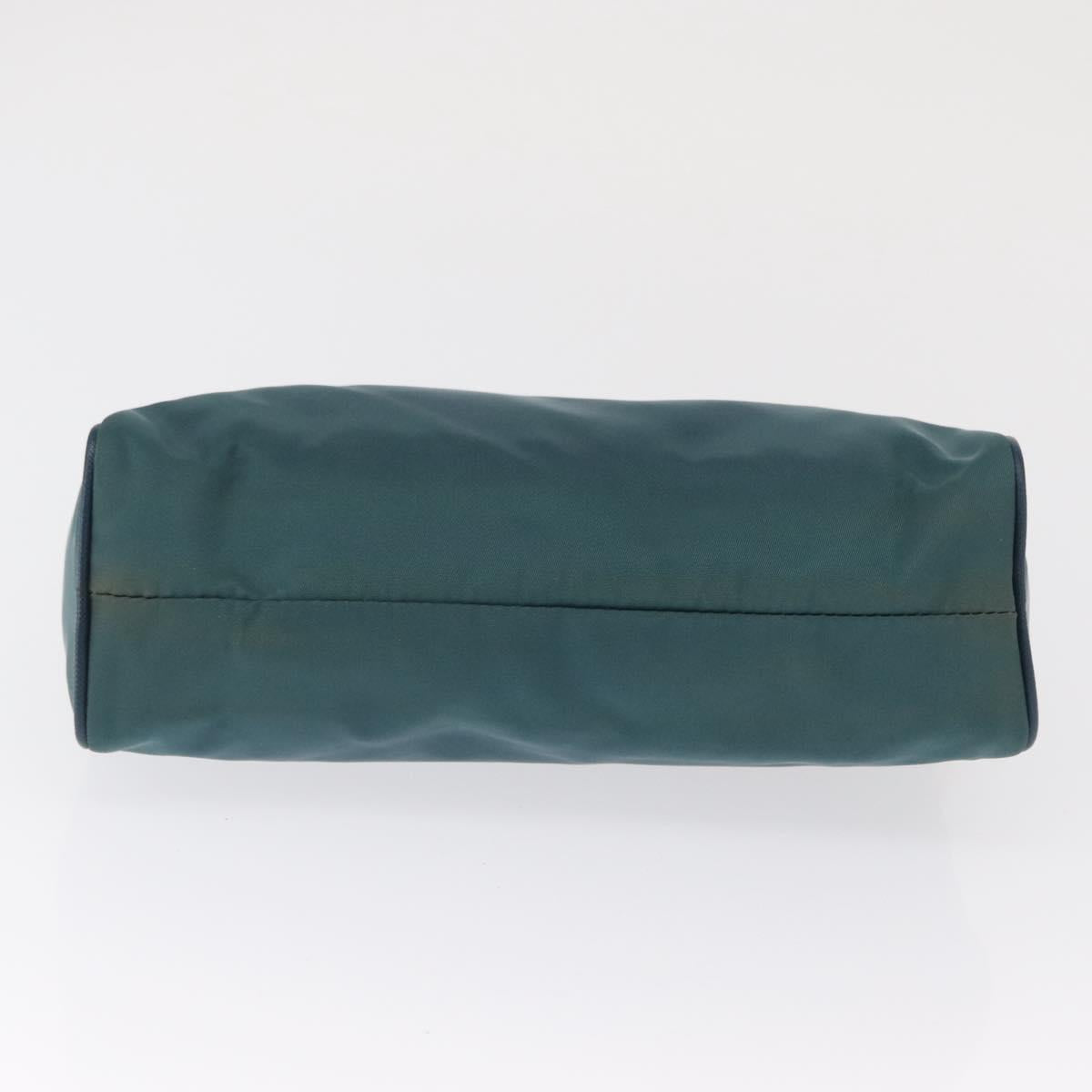 PRADA Accessory Pouch Nylon Green Gold
