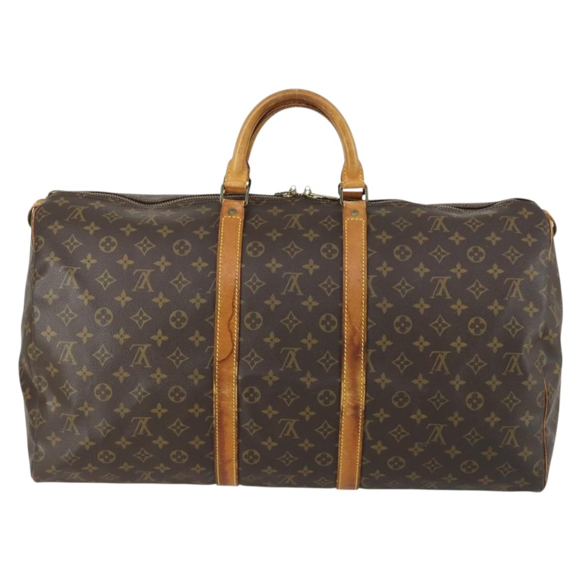 Louis Vuitton Monogram Keepall 55 Boston Bag L008 LV