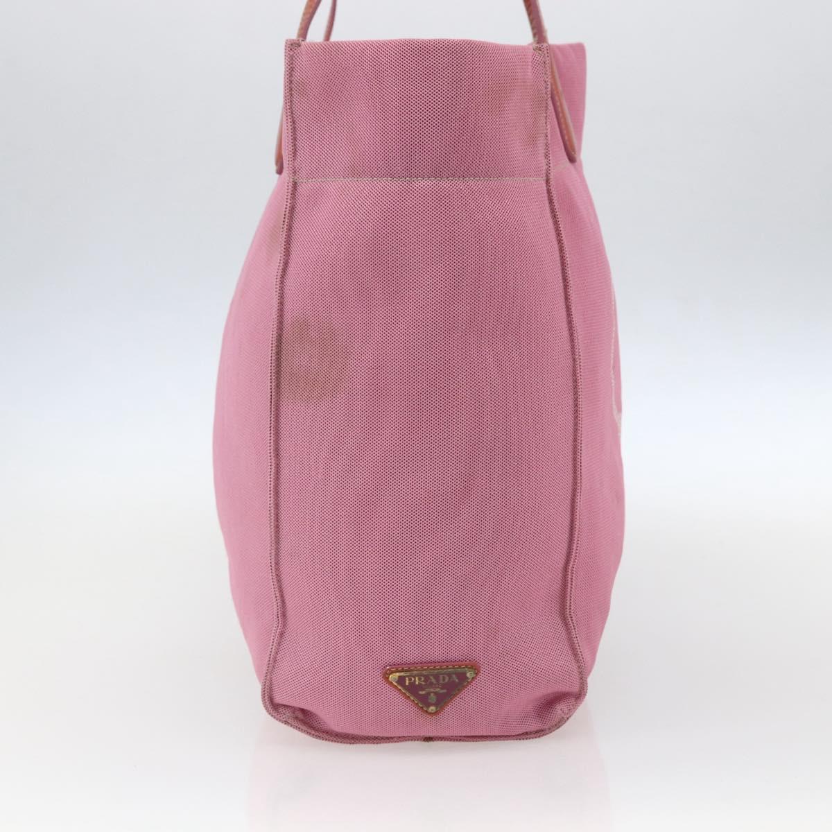 PRADA Tote Bag Canvas Pink