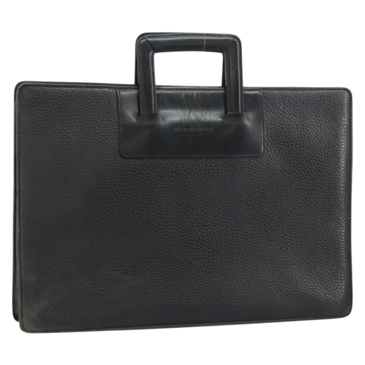 BURBERRY Business Bag Leather Black