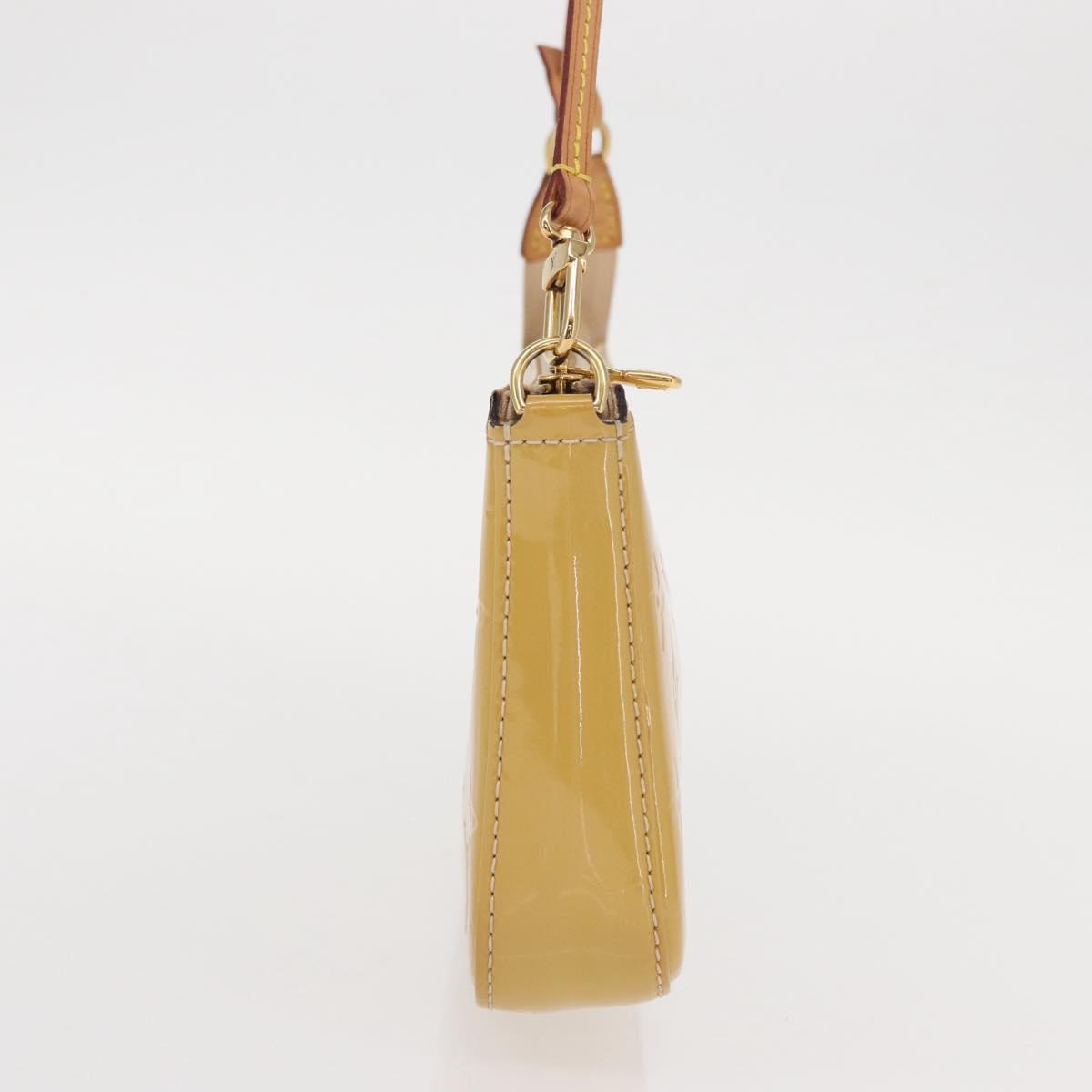 Louis Vuitton Vernis Pochette Accessoires Accessory Pouch Citrin LV
