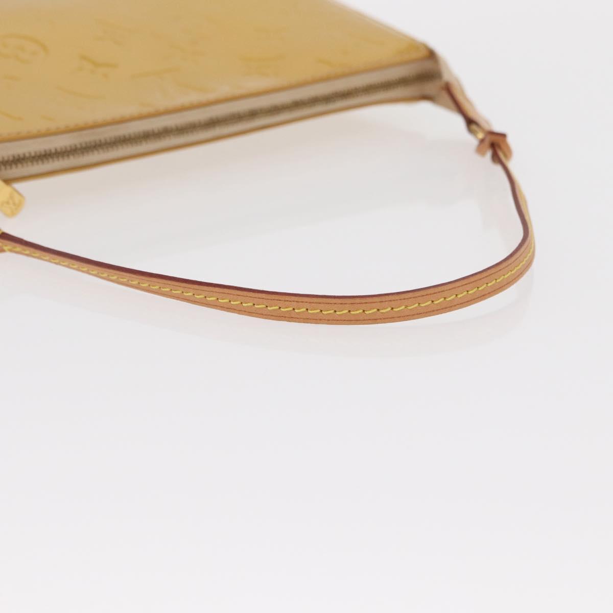 Louis Vuitton Vernis Pochette Accessoires Accessory Pouch Citrin LV