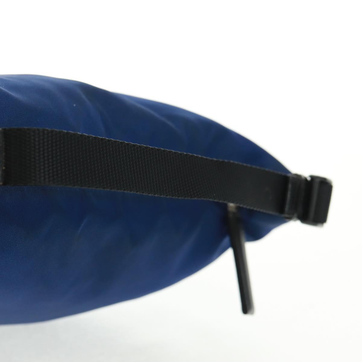 PRADA Shoulder Bag Nylon 2way Blue Silver
