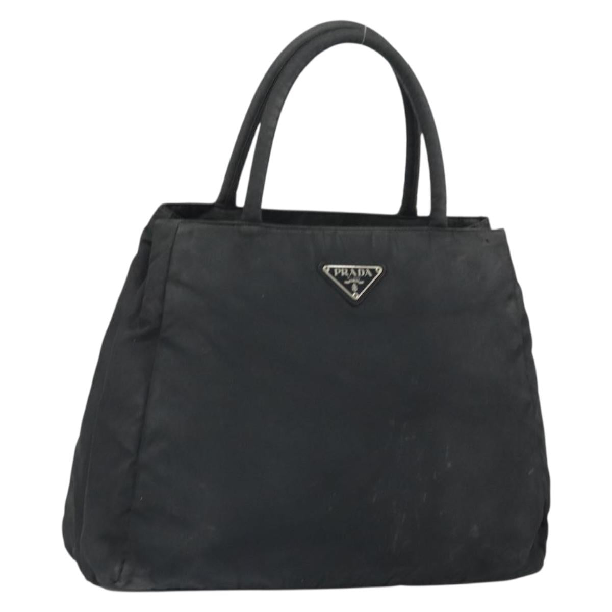 PRADA Hand Bag Nylon Black