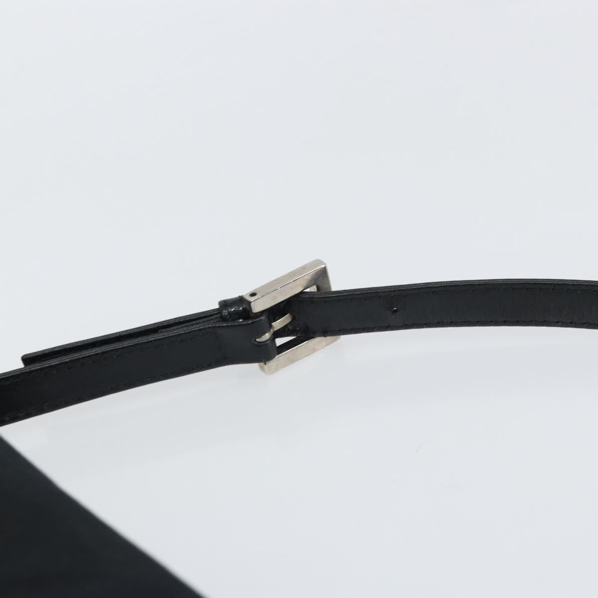 FENDI Shoulder Bag Cotton Black Silver
