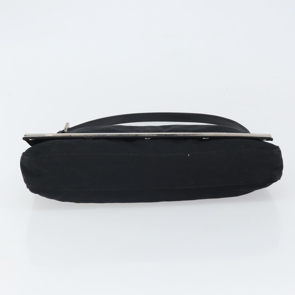 FENDI Shoulder Bag Cotton Black Silver