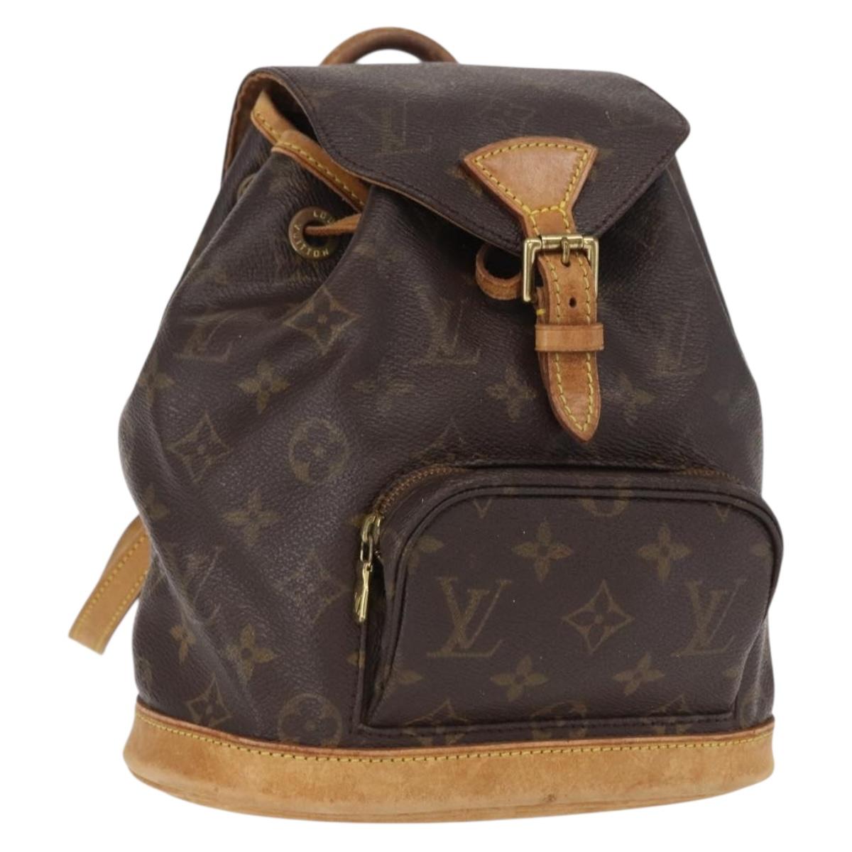 Louis Vuitton Monogram Montsouris PM Backpack M51137 LV