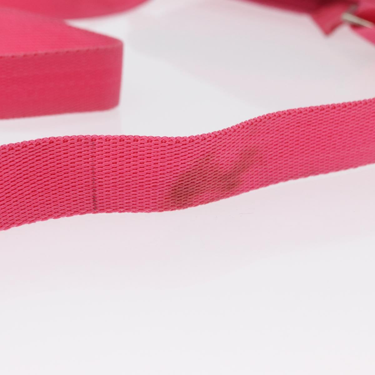 PRADA Shoulder Bag Nylon Pink Silver