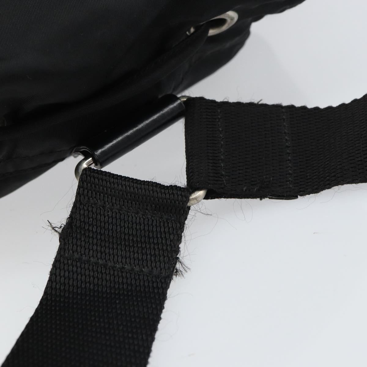 PRADA Backpack Nylon Black Silver