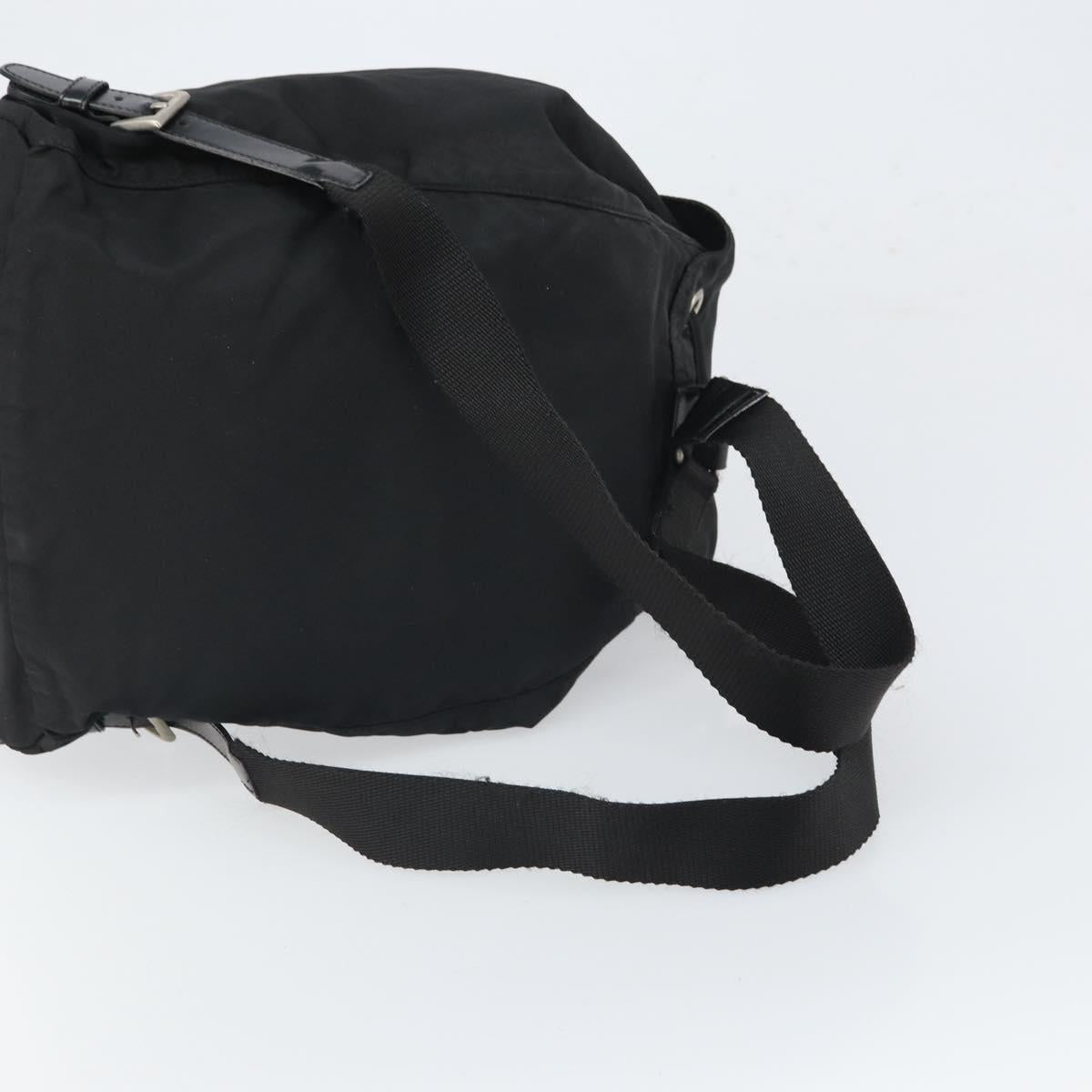PRADA Backpack Nylon Black Silver