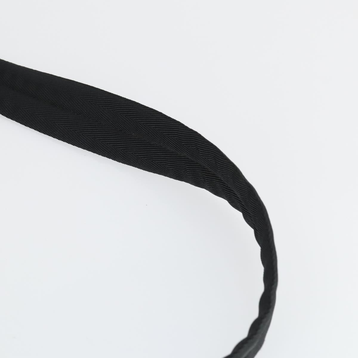 PRADA Hand Bag Nylon 2way Black Silver