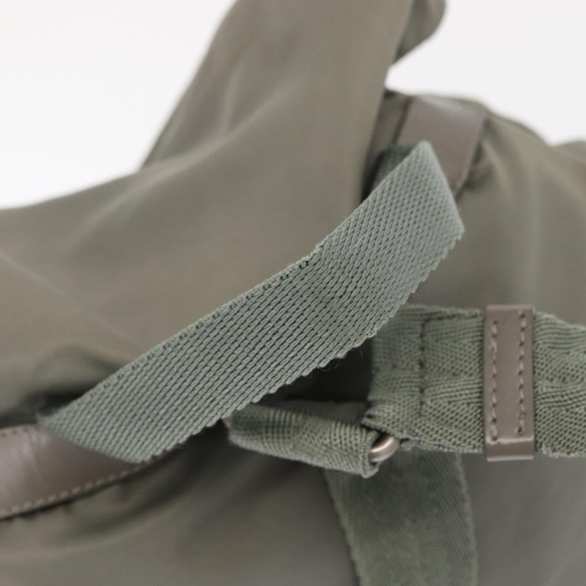 PRADA Backpack Nylon Gray Silver