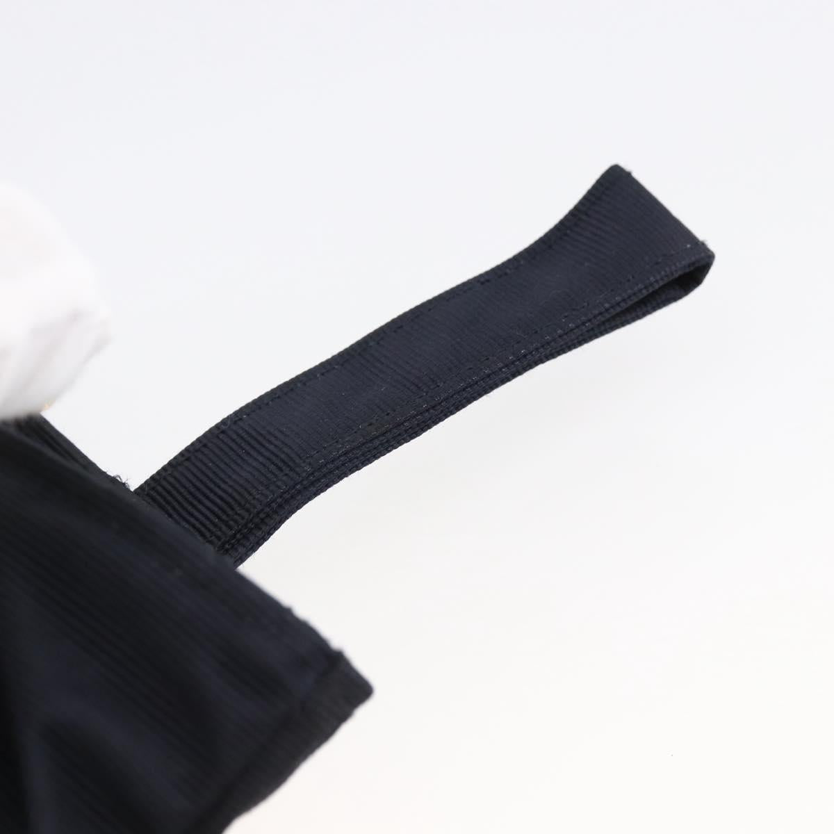 CELINE Circle Pouch Nylon Navy Gold