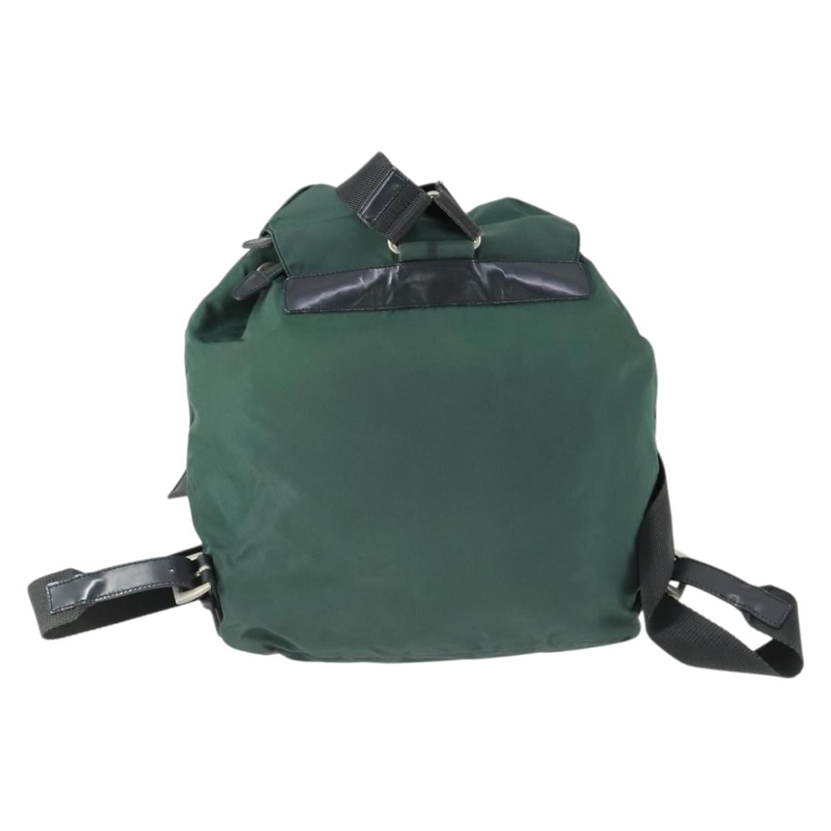 PRADA Backpack Nylon Green Silver