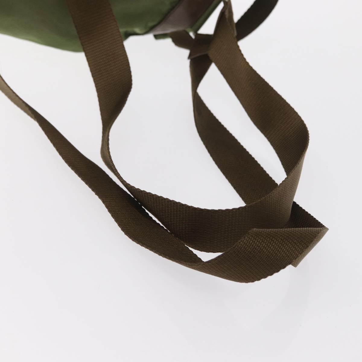 PRADA Backpack Nylon Green Silver