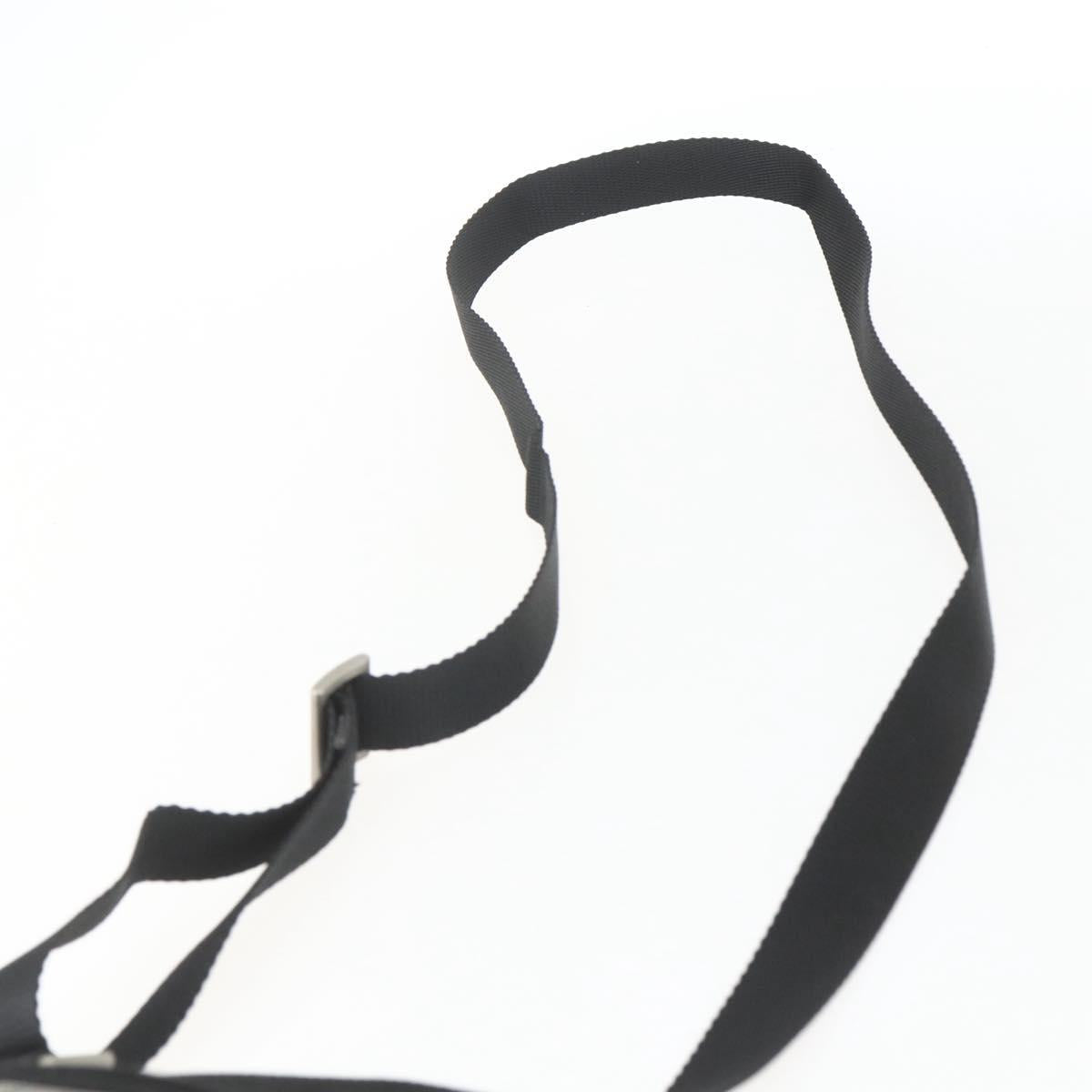 PRADA Shoulder Bag Nylon Black Silver