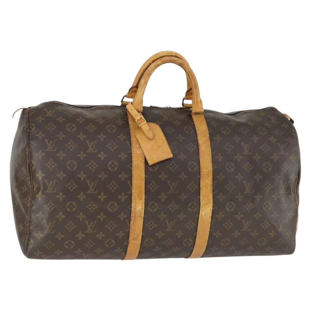 Louis Vuitton Monogram Keepall 55 Boston Bag M41424 LV