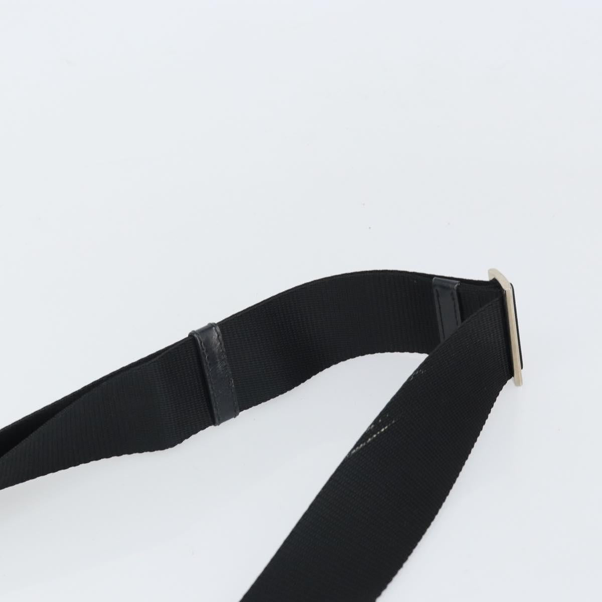 PRADA Shoulder Bag Nylon Black Silver