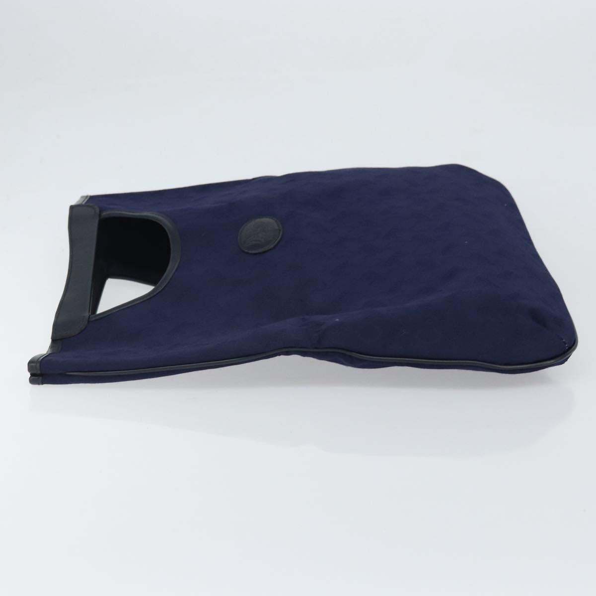 CELINE C Sulky Hand Bag Canvas Navy