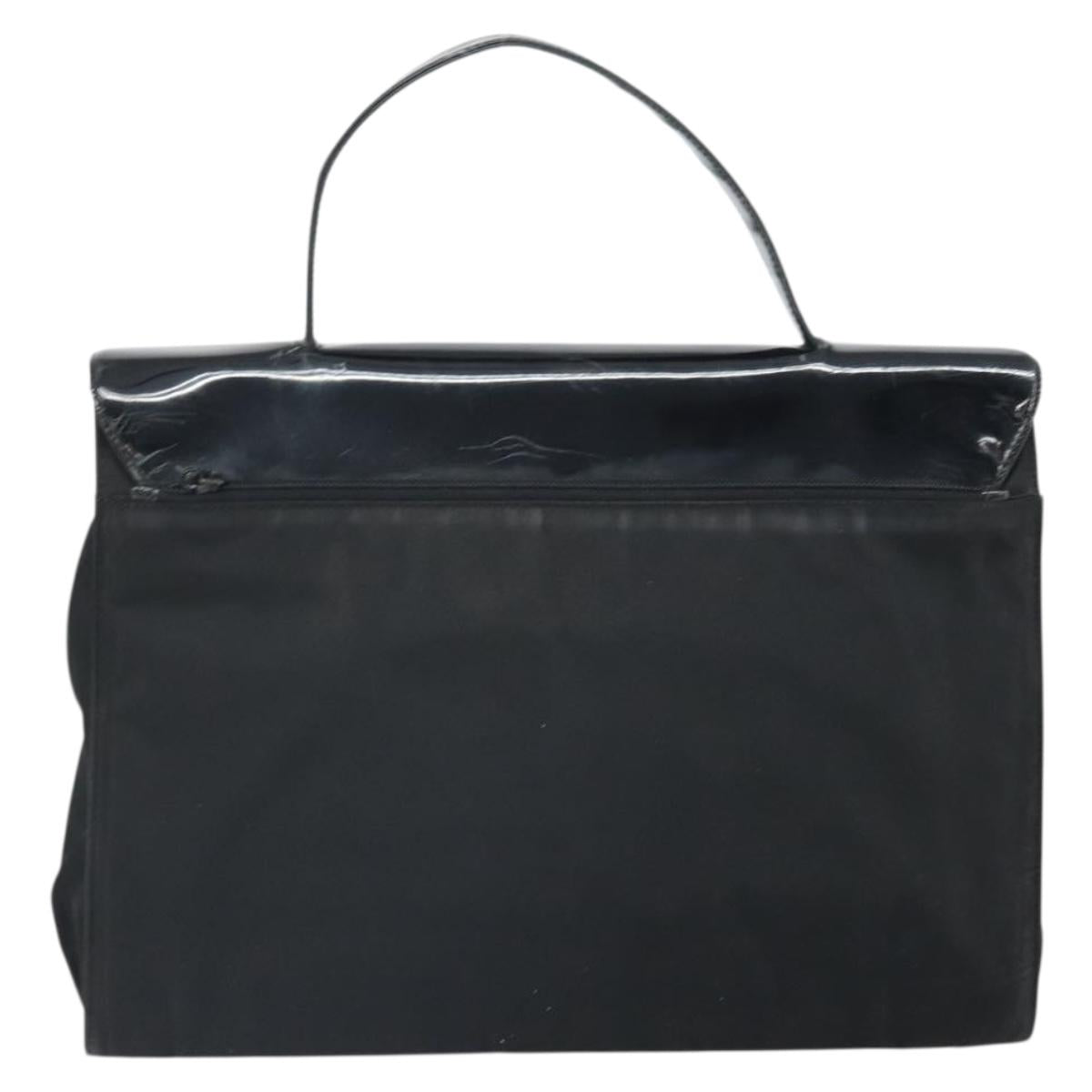 PRADA Hand Bag Patent leather Black
