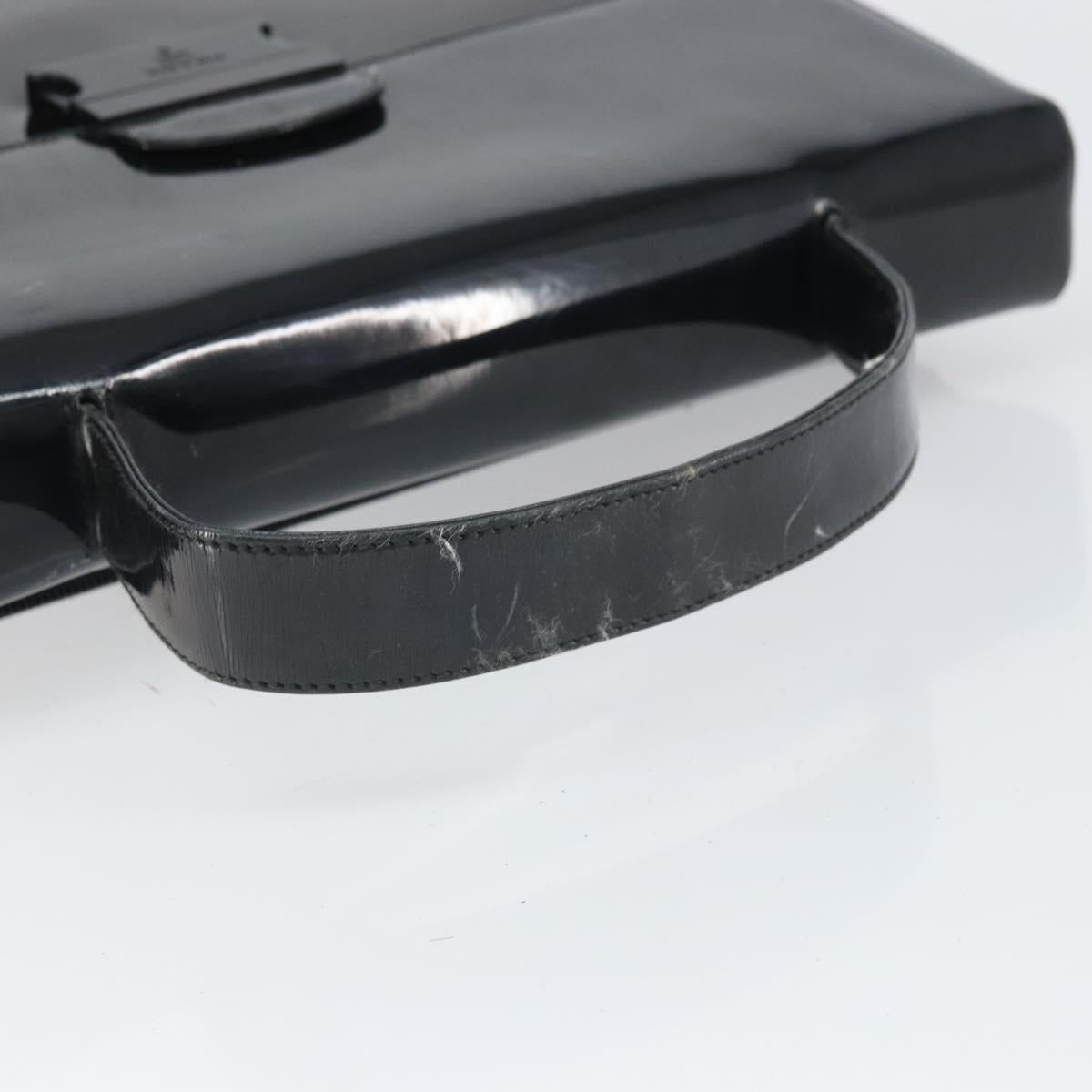 PRADA Hand Bag Patent leather Black