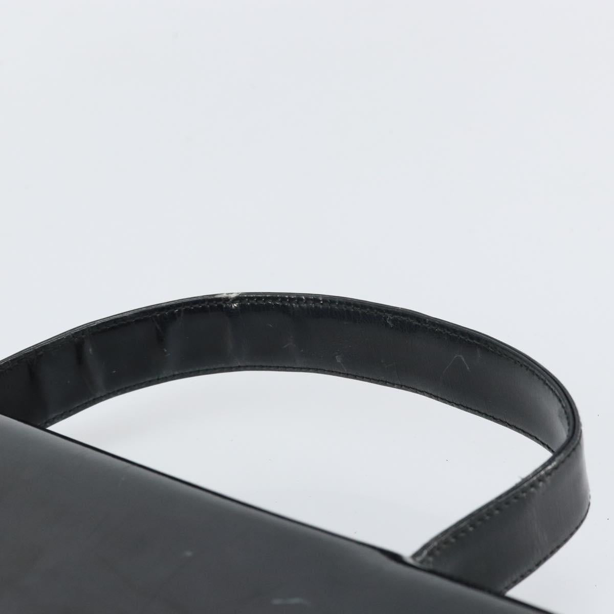 PRADA Hand Bag Patent leather Black