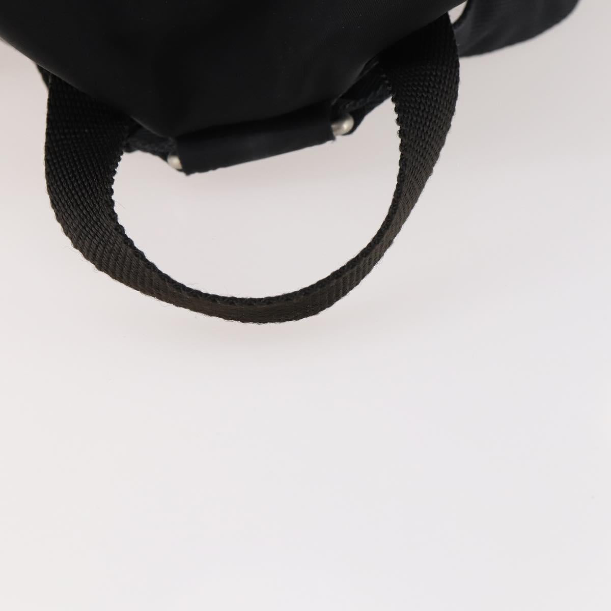 PRADA Backpack Nylon Black Silver