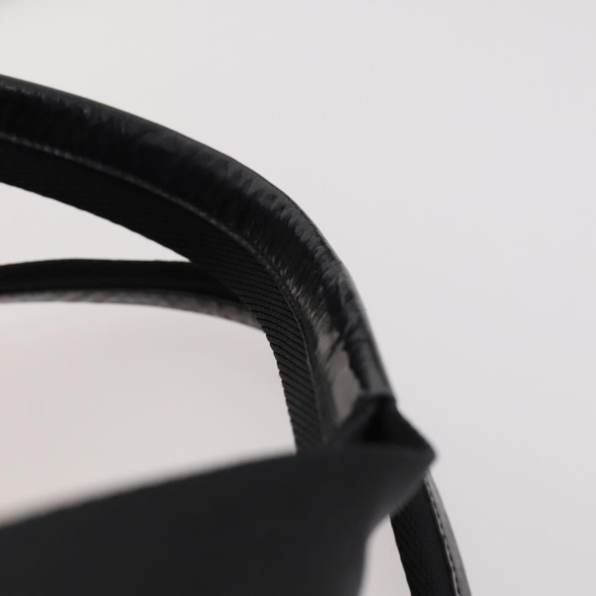 PRADA Boston Bag Nylon 2way Black Silver