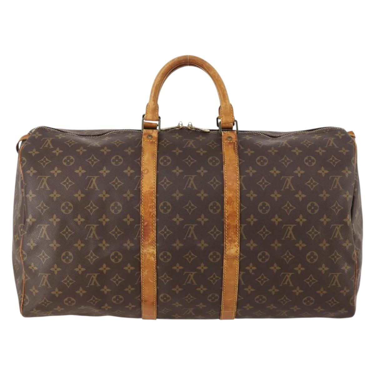 Louis Vuitton Monogram Keepall 55 Boston Bag M41424 LV