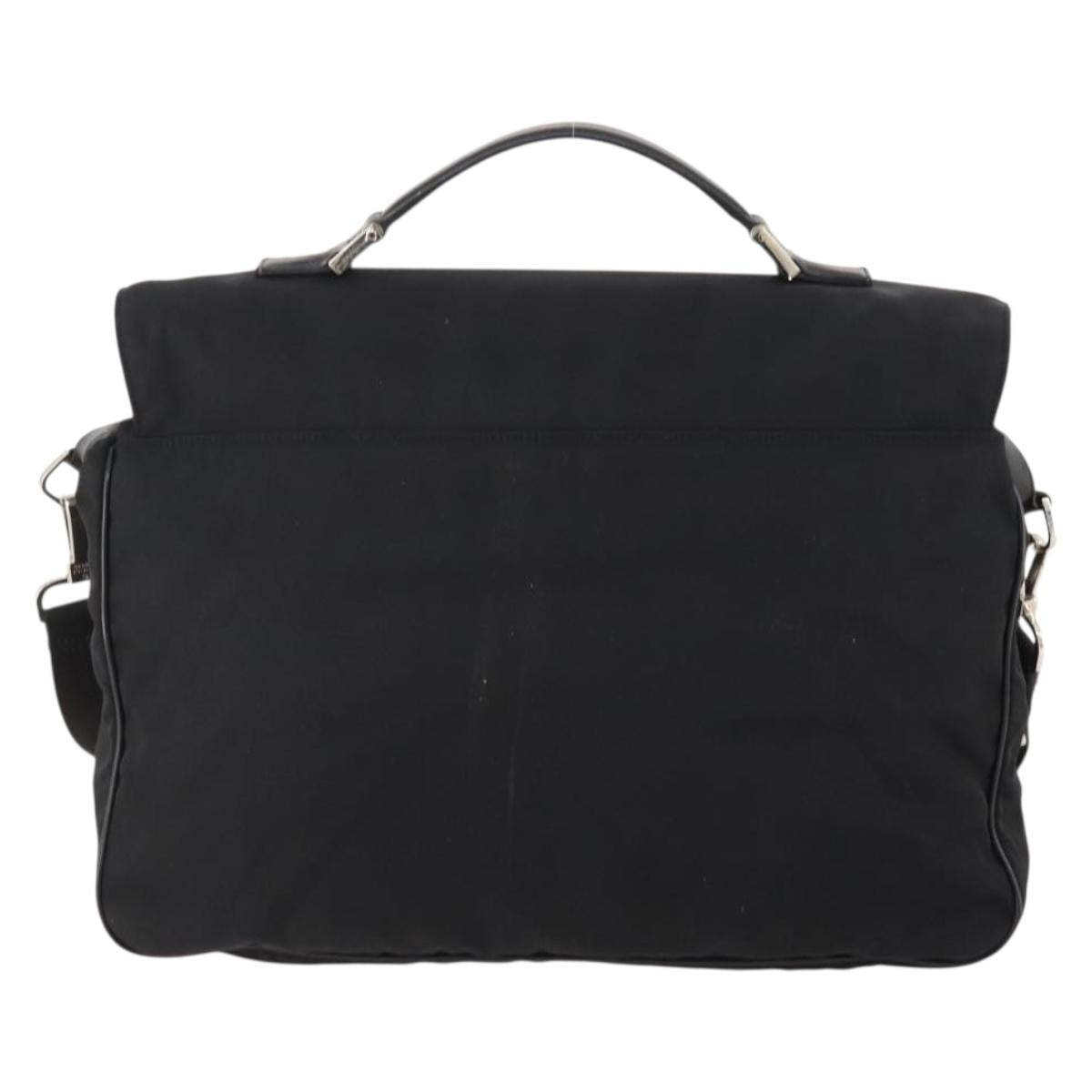 GUCCI Shoulder Bag Nylon 2way Black Silver