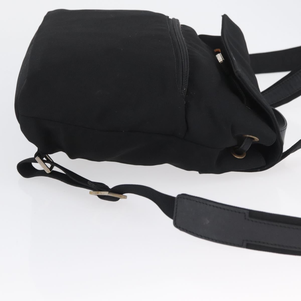 GUCCI Backpack Nylon Black Silver 003 0242