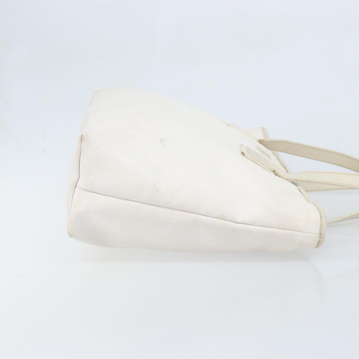 GUCCI GG Implementation Tote Bag PVC White Silver 211137