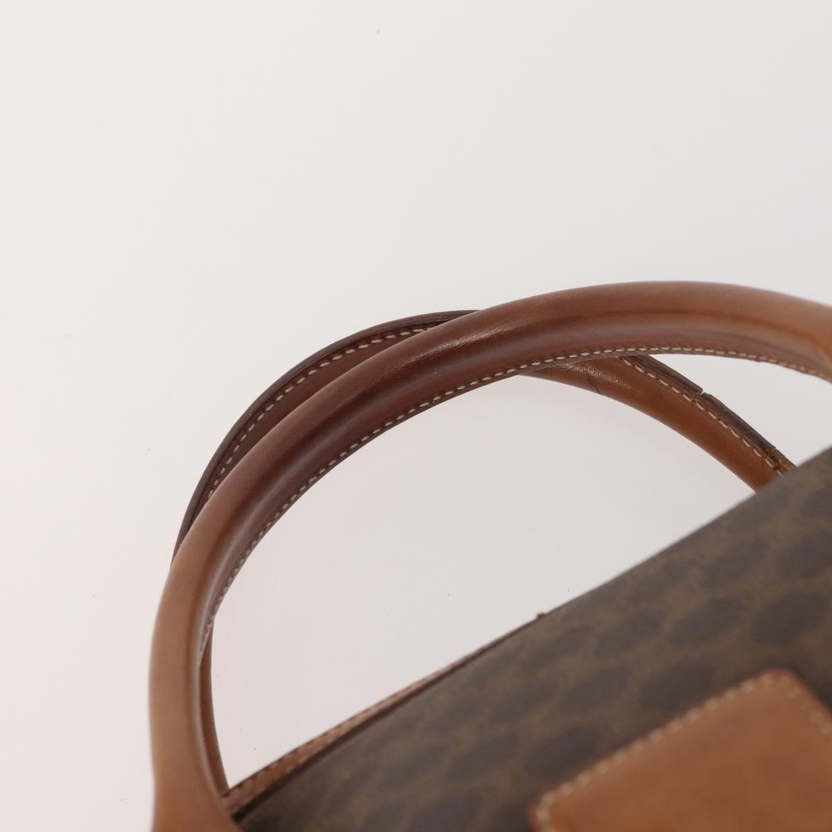 CELINE Macadam Canvas Hand Bag PVC Leather 3 Set Brown Black