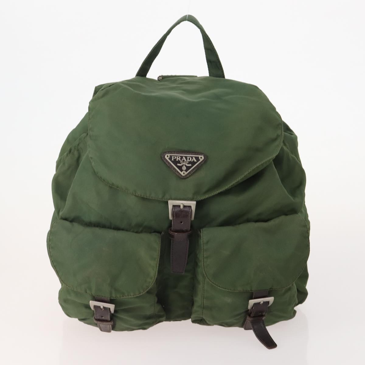 PRADA Backpack Nylon 5 Set Green Black