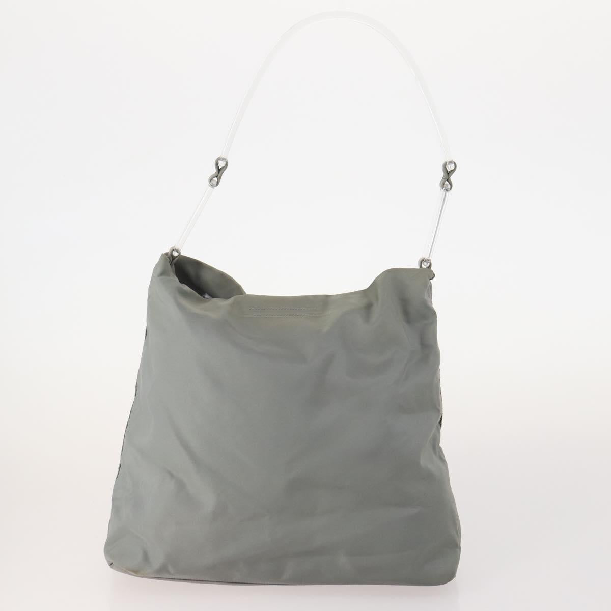 PRADA Hand Bag Nylon 5 Set Beige Green