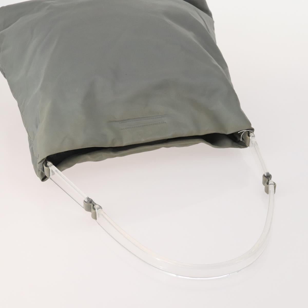 PRADA Hand Bag Nylon 5 Set Beige Green