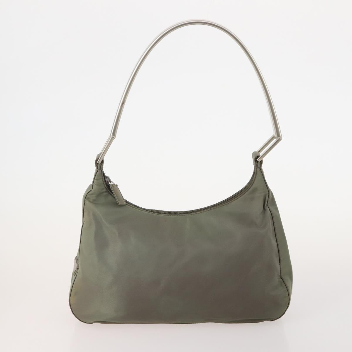 PRADA Hand Bag Nylon 5 Set Beige Green