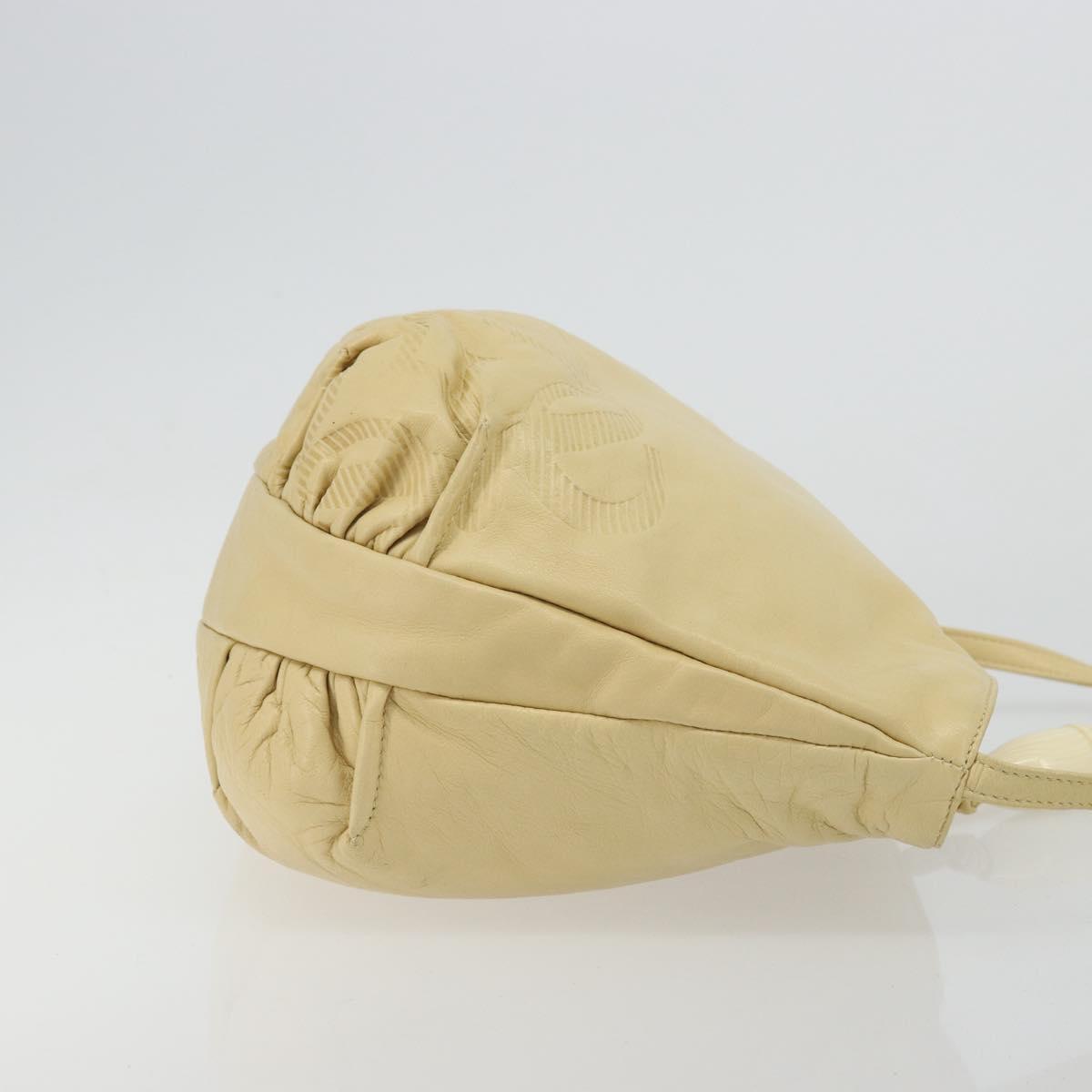 LOEWE Anagram Shoulder Bag Leather Beige