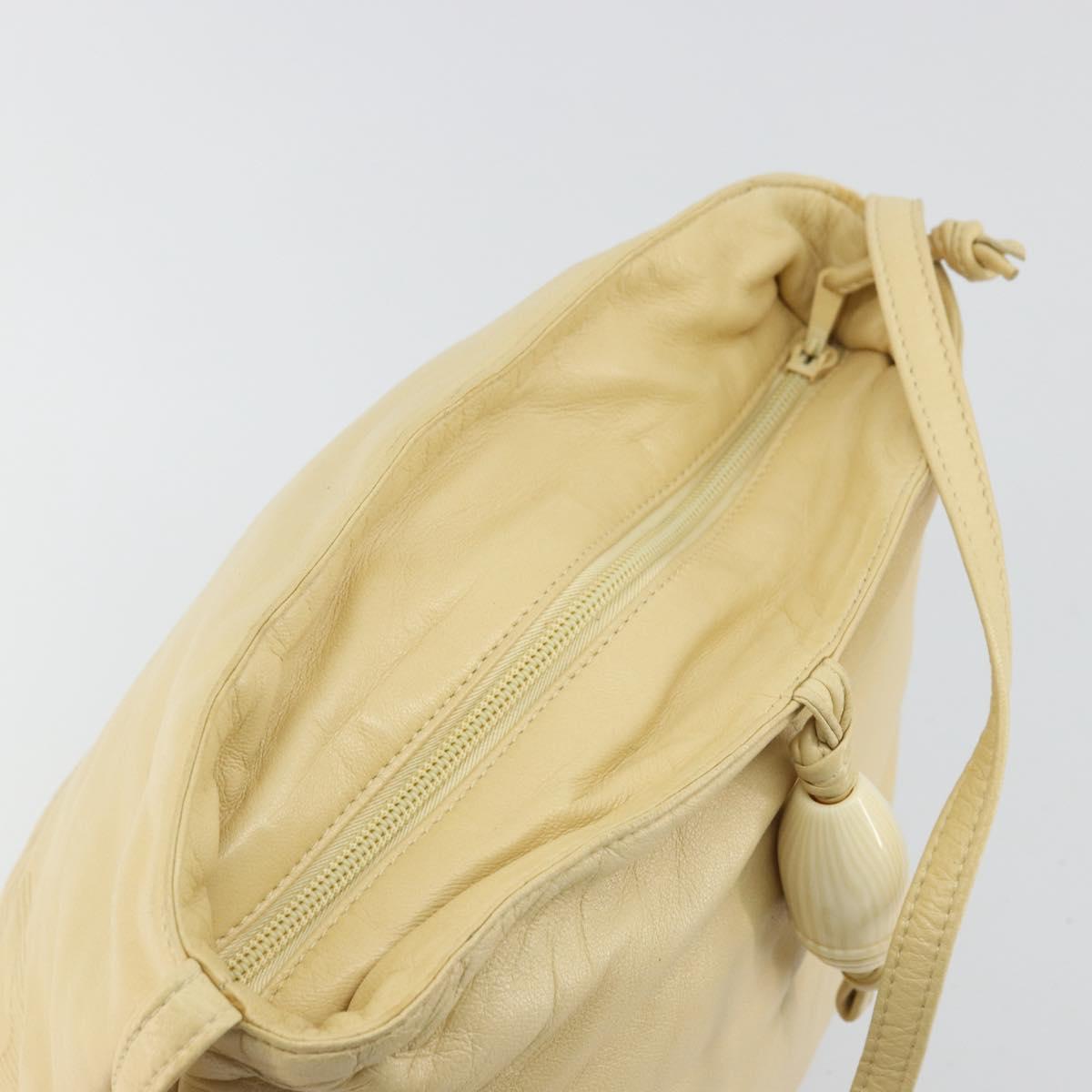 LOEWE Anagram Shoulder Bag Leather Beige