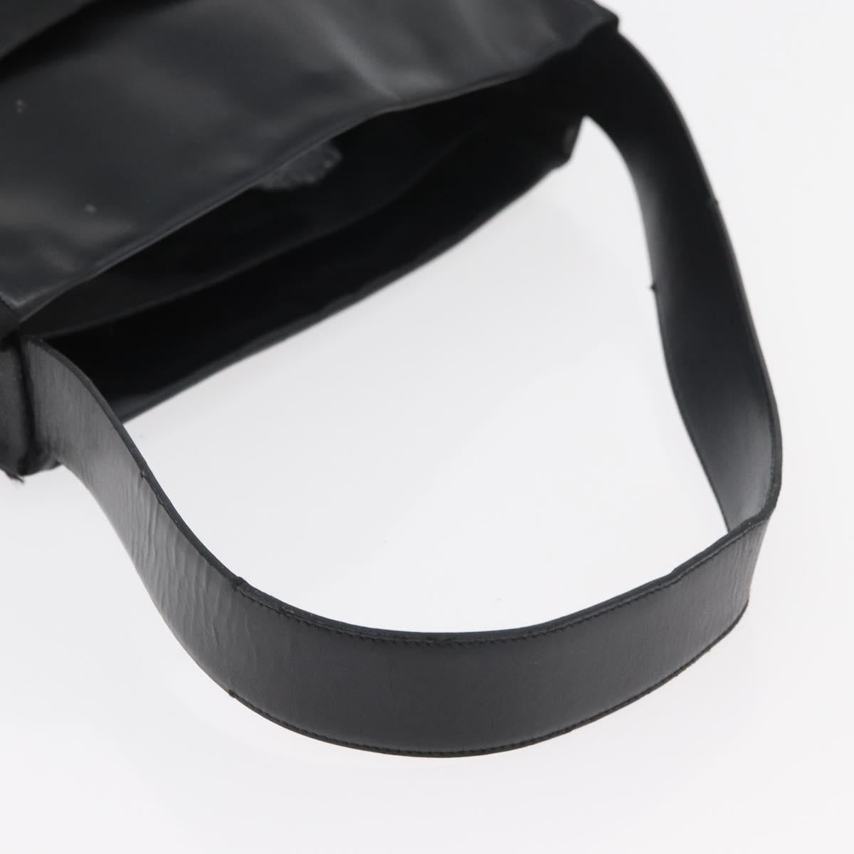 PRADA Shoulder Bag Nylon Black Silver