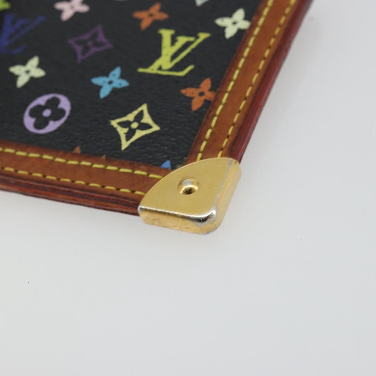 Louis Vuitton Monogram Multicolor Pochette Cles Purse Black M13664