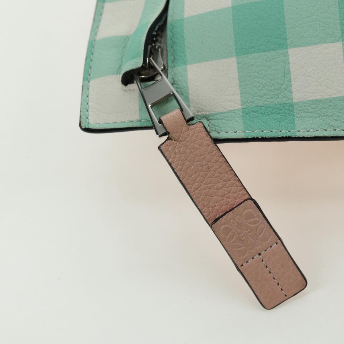 LOEWE Shoulder Bag Leather Pink Silver