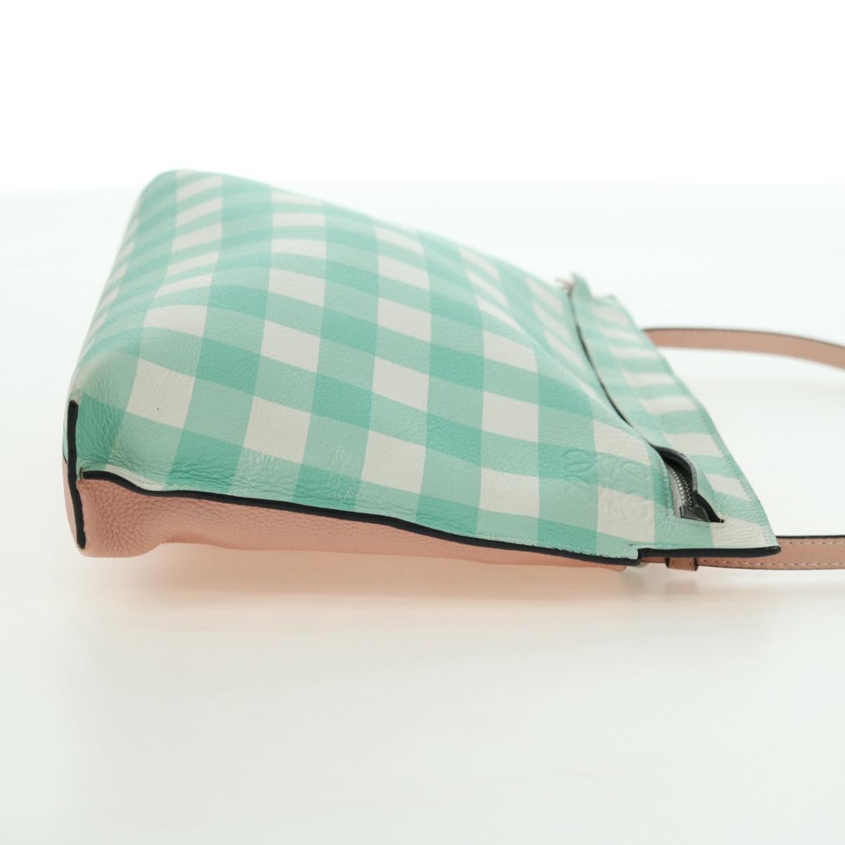 LOEWE Shoulder Bag Leather Pink Silver