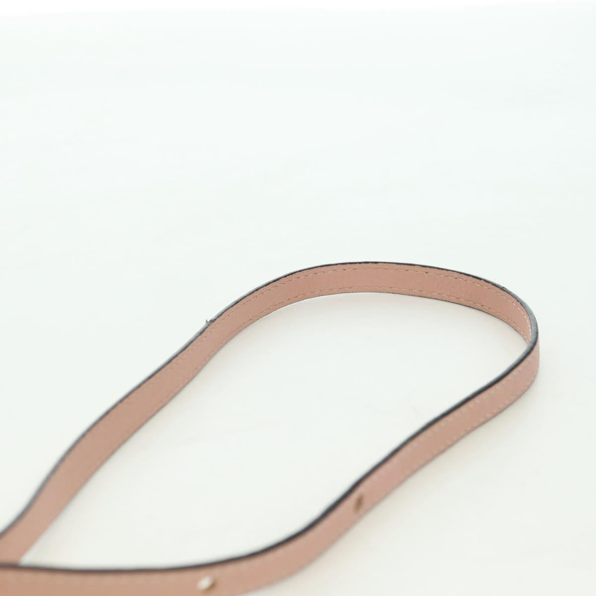 LOEWE Shoulder Bag Leather Pink Silver