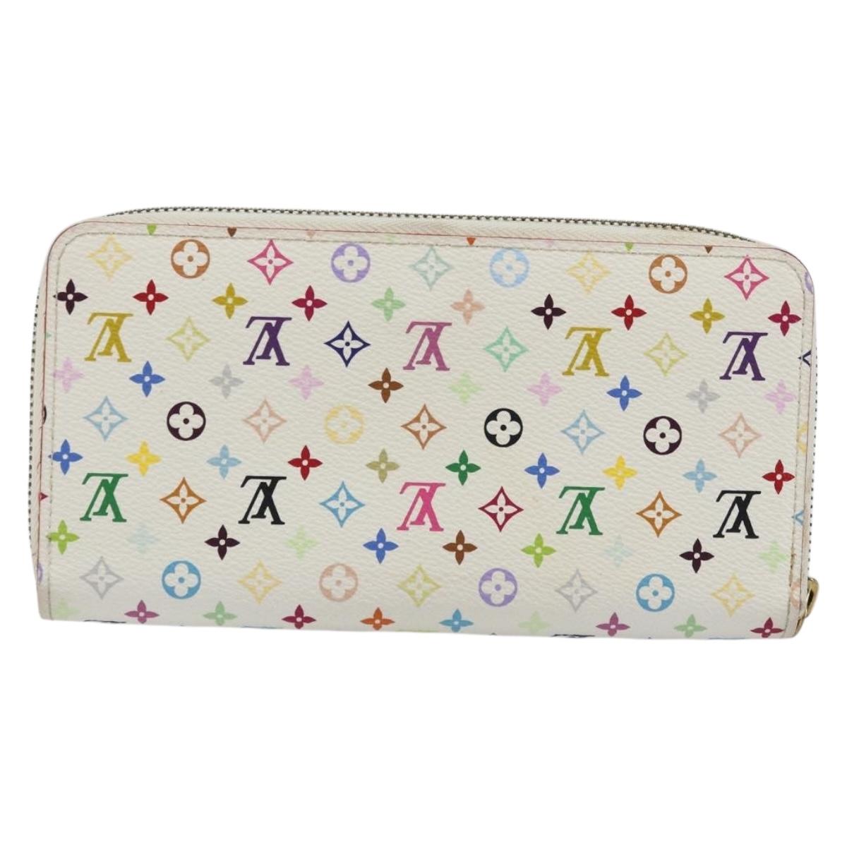 Louis Vuitton Monogram Multicolor Zippy Wallet White M60241 LV