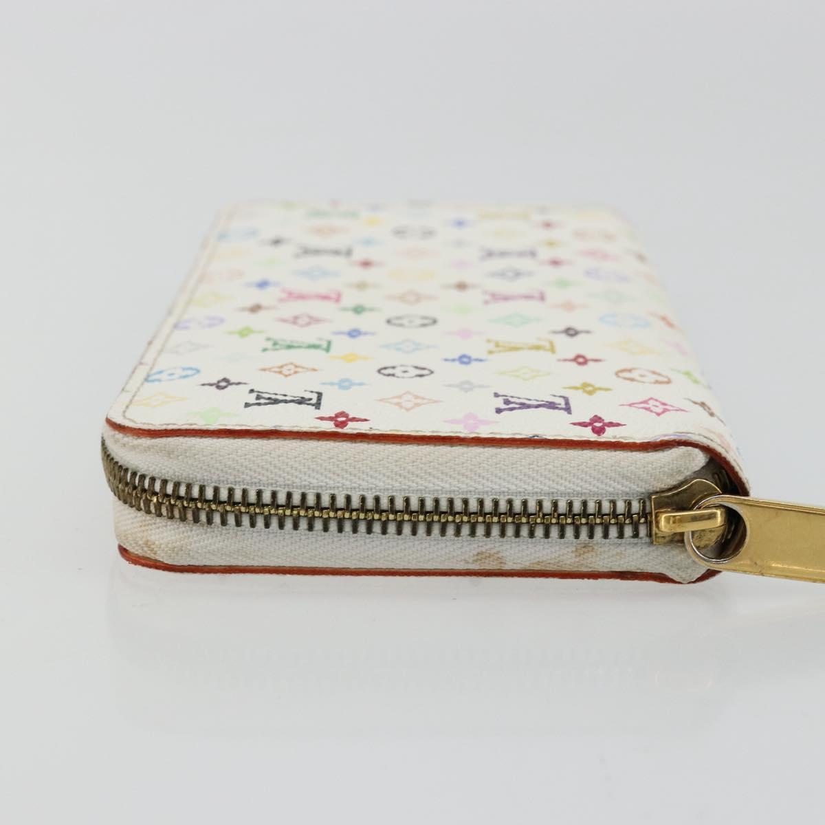 Louis Vuitton Monogram Multicolor Zippy Wallet White M60241 LV