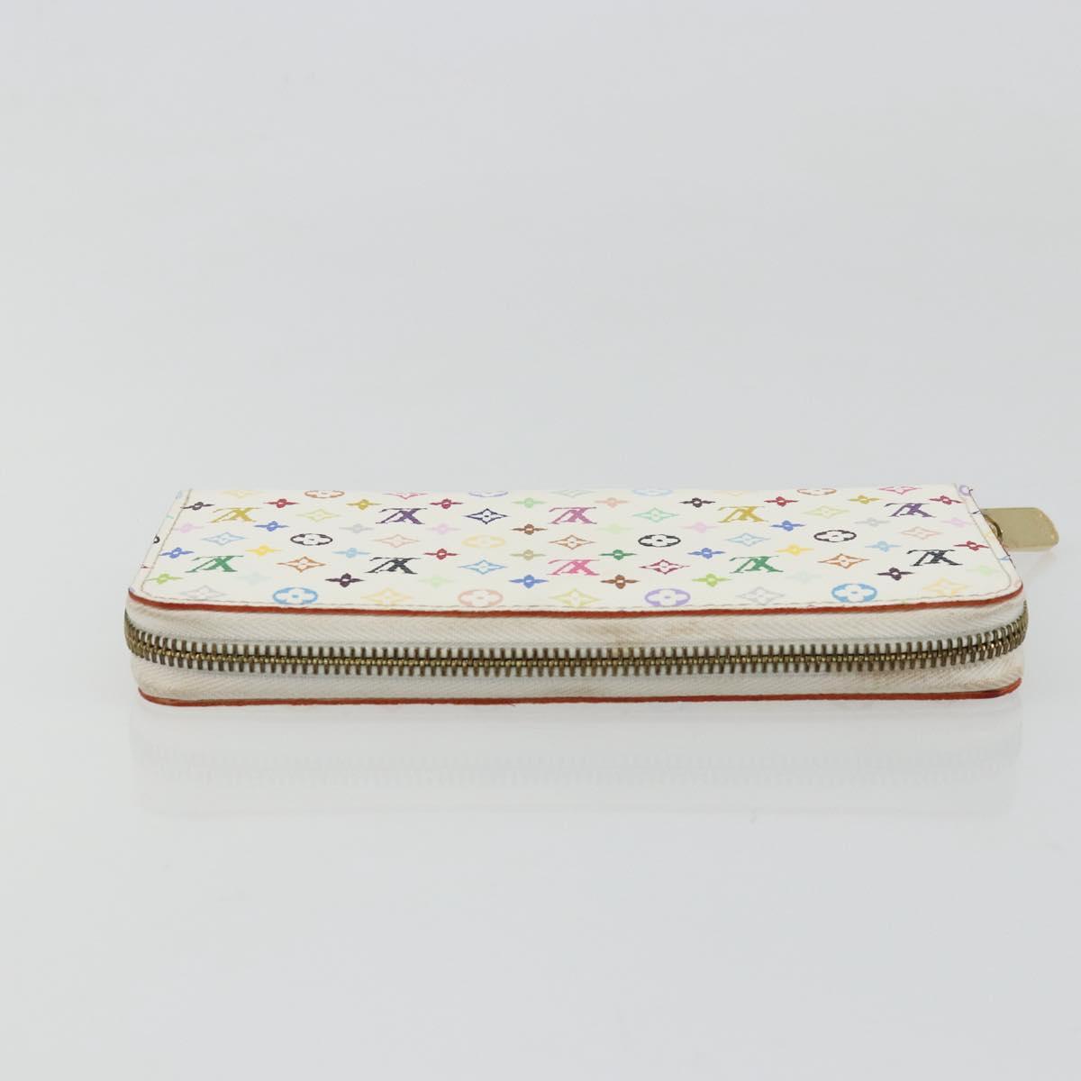 Louis Vuitton Monogram Multicolor Zippy Wallet White M60241 LV