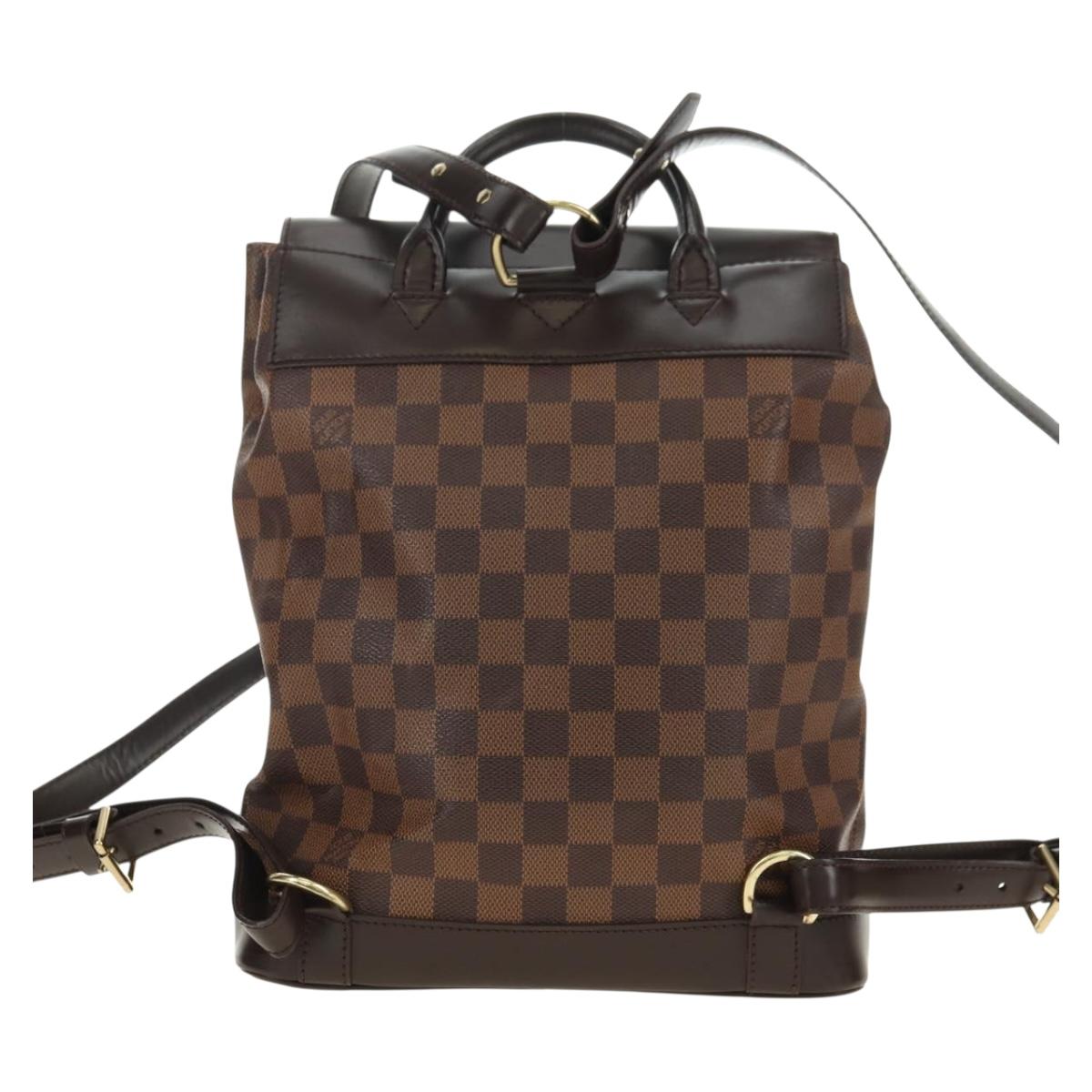 Louis Vuitton Damier Ebene Soho Backpack N51132 LV